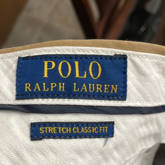 Ultra soft cotton stretch fabric chino in size 36x30 in tan. - Picture 2 of 4